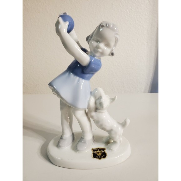 Vintage Gerold Bavaria West Germany Porcelain Figurine Original Sticker As Is - Picture 3 of 10